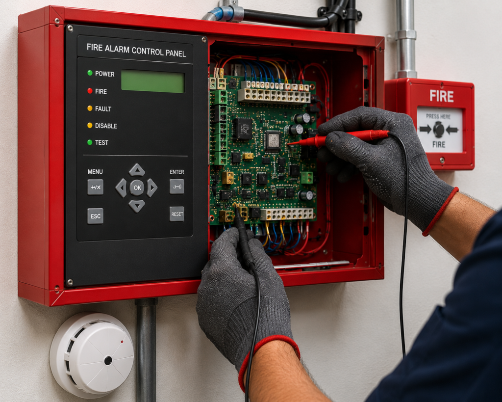 Fire Alarm Panel Repairing